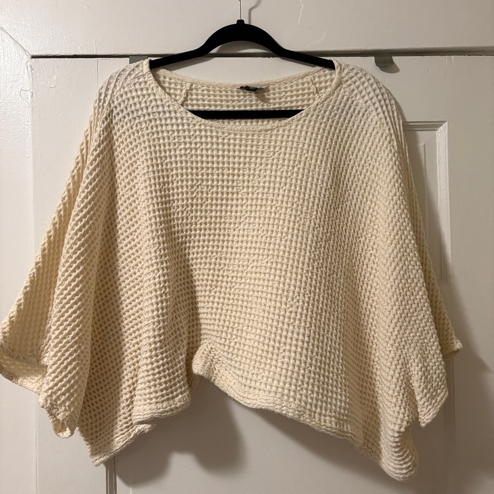 Nettle Studios Cream Waffle Tee, in OS+,